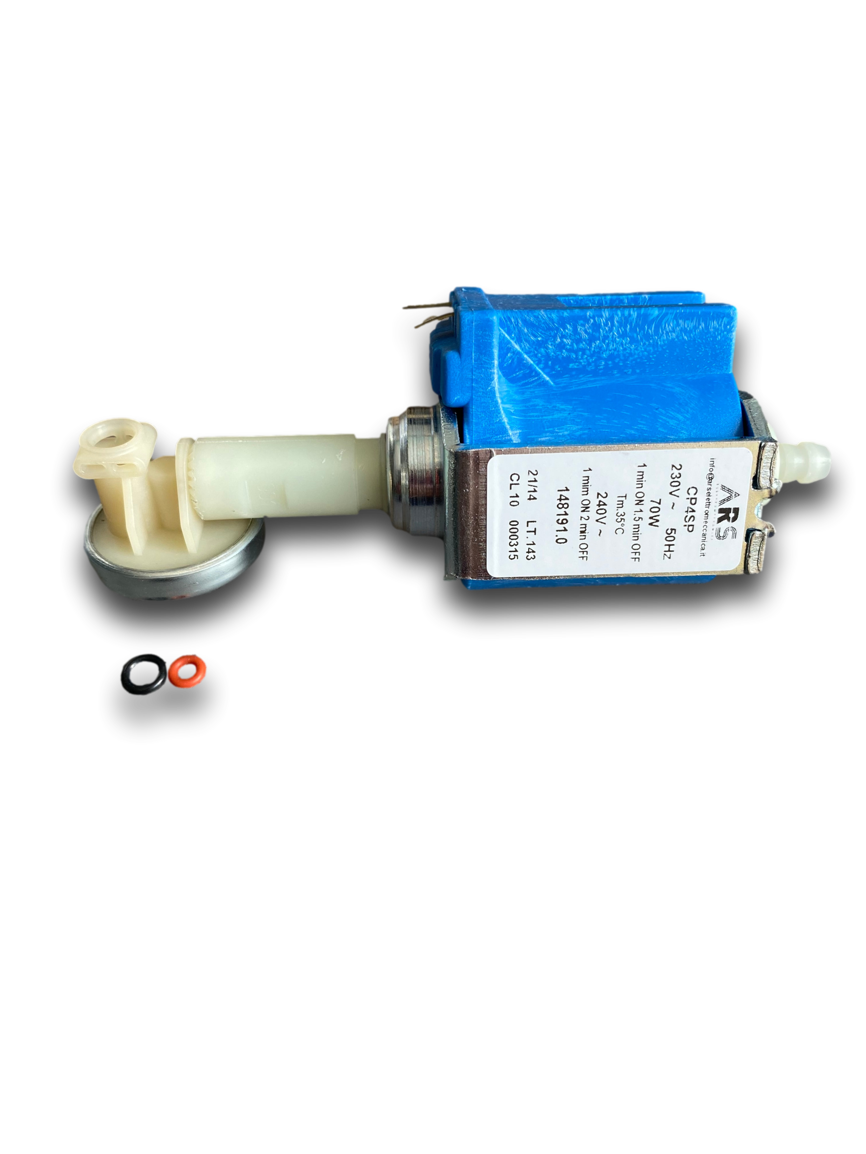 Pumpe Wasserpumpe CP4 blau auch inkl. Membranregler passend für Jura Impressa , frei wählbar auch inkl. Membranregler und Dichtungen